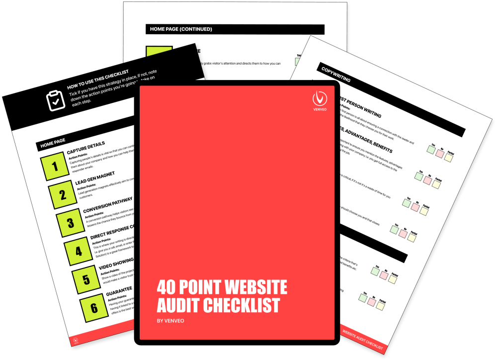 40 Point Website Audit Checklist by Venveo