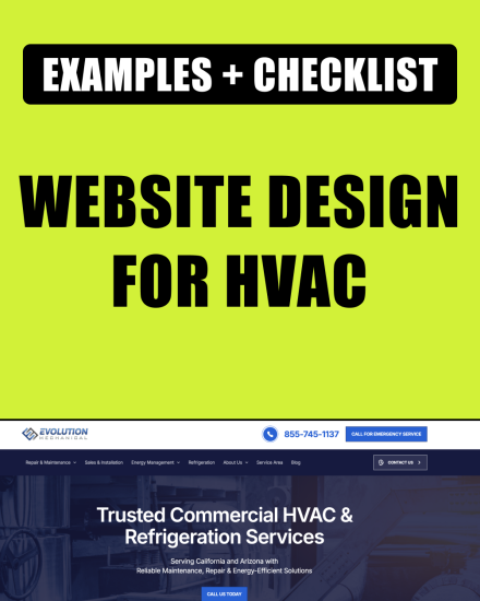 HVAC Website Design Hero Featured Image